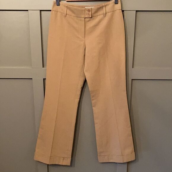 MOSCHINO Cheap and Chic Cotton Wool Blend Wide Leg Dress Pants Trousers Tan - Picture 1 of 9